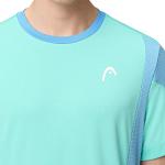 Head Slice T-Shirt Turquoise / Airforce Blue